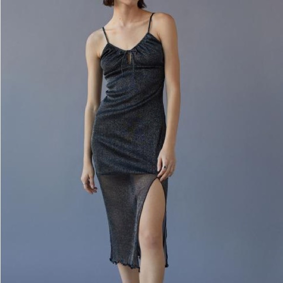 UO Sade Glitter Sparkly Slip Dress - Picture 1 of 4